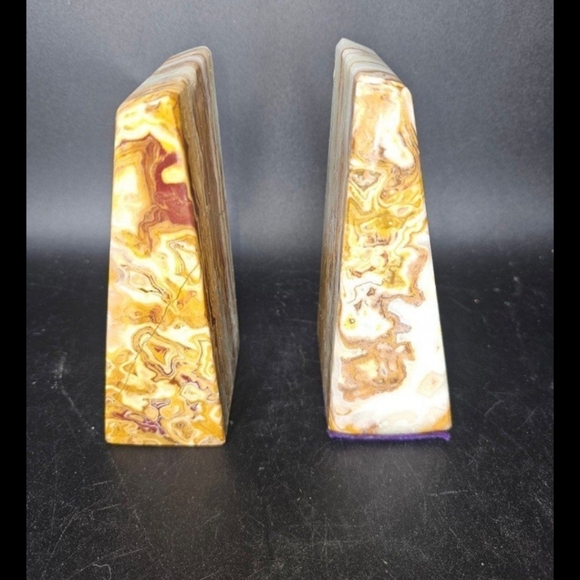 Vintage‎ alabaster/onyx bookends - Picture 1 of 6